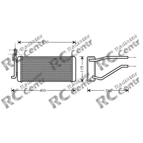 Радиатор печки JAGUAR XJ12 № 3014005
