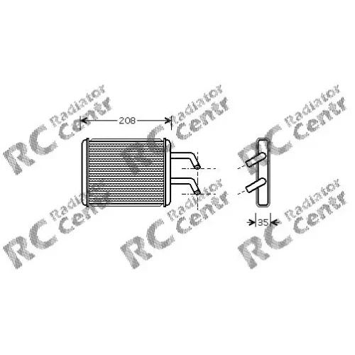 Радиатор печки KIA Pregio № 3015045