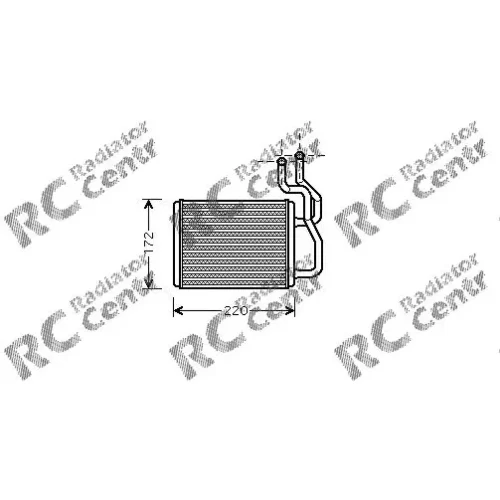 Радиатор печки KIA Carens № 3015088