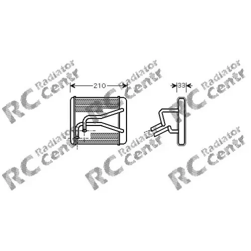 Радиатор печки KIA Sephia № 3015116