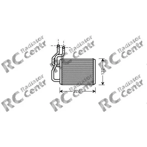Радиатор печки KIA Carens № 3015118