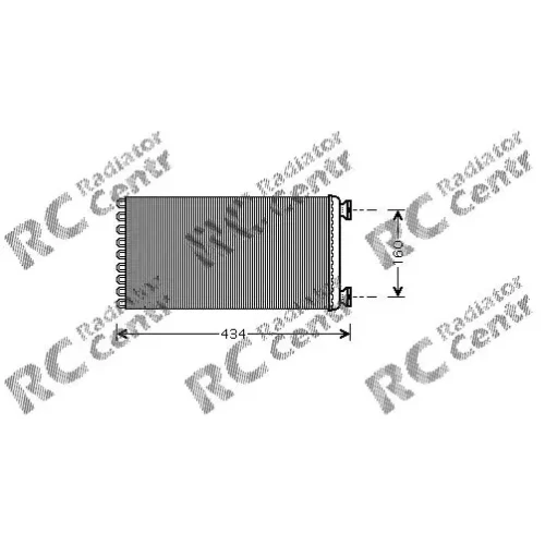 Радиатор печки MAN TGA № 3018022