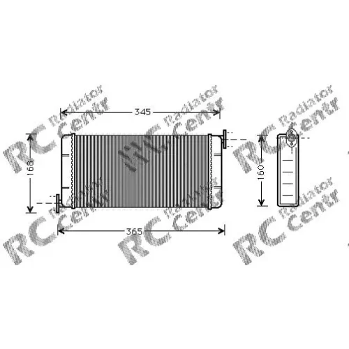Радиатор печки MERCEDES W 201 C-Class № 3021109