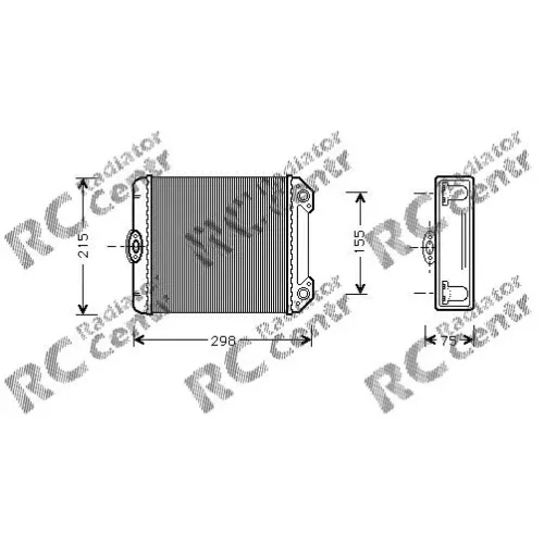 Радиатор печки MERCEDES W 124 , 126 S-Class № 3021171