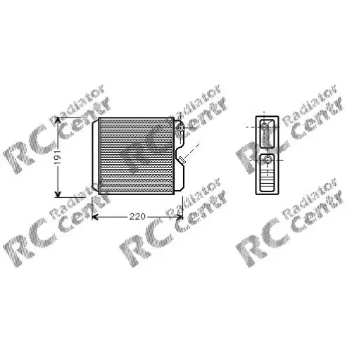 Радиатор печки OPEL Astra, Calibra № 3025243