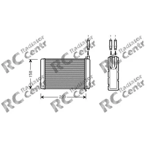 Радиатор печки RENAULT 5, 9, 11, Espace, Express, Twingo № 3029090