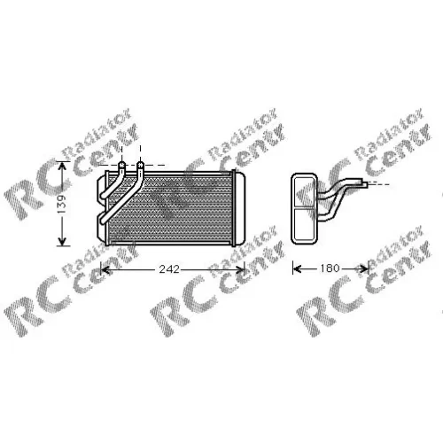 Радиатор печки ROVER 200, 400 № 3030106
