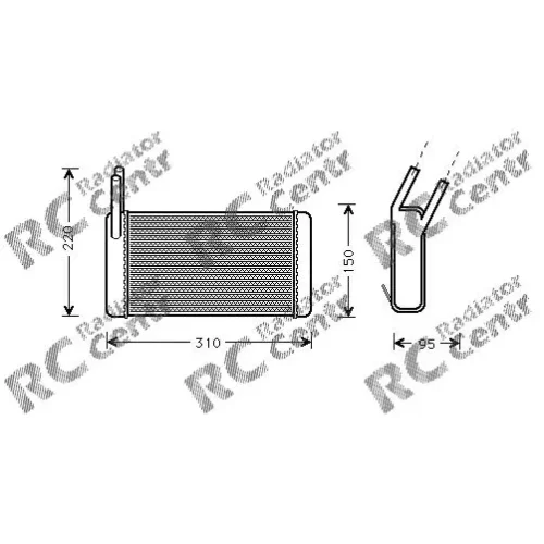 Радиатор печки LAND ROVER Discovery, Range № 3030131