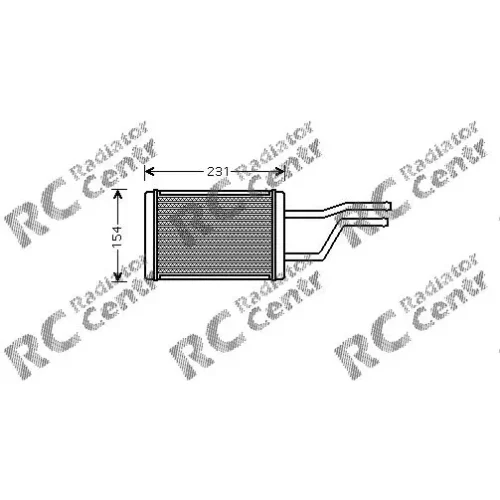 Радиатор печки TOYOTA Hi-Ace № 3037326