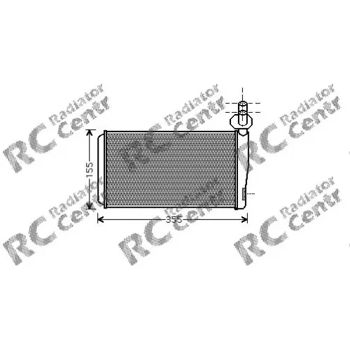 Радиатор печки VW Transporter № 3038259
