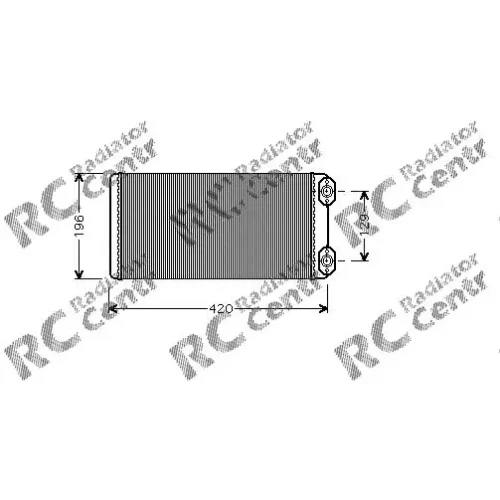 Радиатор печки VOLVO Truck FL № 3040036