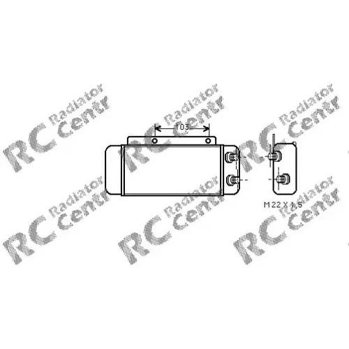 Радиатор масла MERCEDES W 124 № 4021185