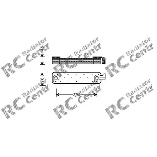 Радиатор масла MERCEDES Truck NG № 4023002