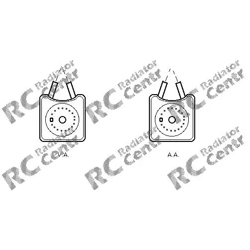 Радиатор масла AUDI A2, A3, A4, A6, S3, TT, SEAT Alhambra, Arosa, Cordoba, Ibiza, Leon, Toledo, SKODA Fabia, Octavia, Superb, VW Beetle, Bora, Golf, Jetta, Lupo, Passat, Polo, Sharan, Touran, Transporter № 4038215