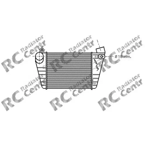 Интеркулер SEAT Leon, SKODA Octavia, VW Bora, Golf № 5001185
