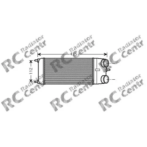 Интеркулер CITROEN C2, C3, PEUGEOT 207, 1007 № 5004252