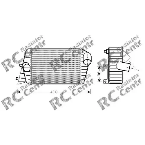 Интеркулер FIAT Stilo № 5009252