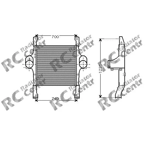 Интеркулер IVECO Eurostar, Eurotrakker, Stralis № 5013067