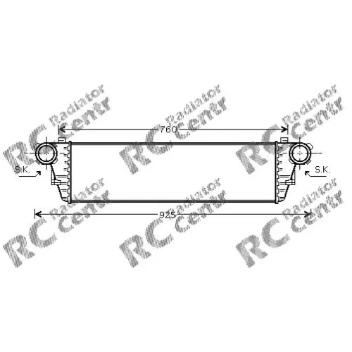 Интеркулер MERCEDES W 203 C-Class, 209 CLK-Class № 5021297