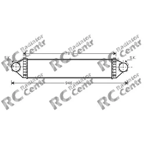Интеркулер MERCEDES W 169 A-Class № 5021368
