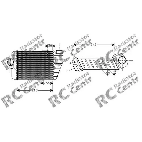 Интеркулер VW Passat № 5038158