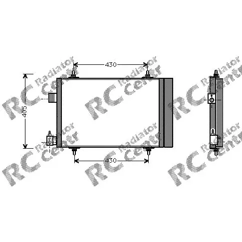 Радиатор кондиционера CITROEN Berlingo, Xsara, PEUGEOT Partner № 7004173