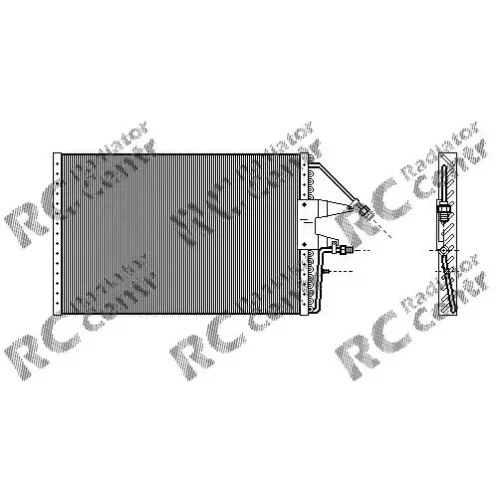 Радиатор кондиционера CHEVROLET Blazer, Surburban № 7005022