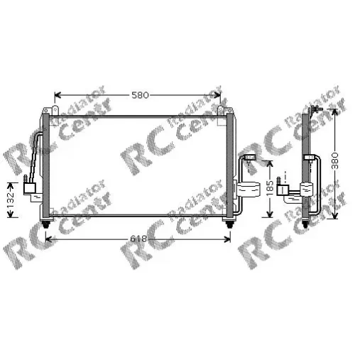 Радиатор кондиционера DAEWOO Nubira № 7006040