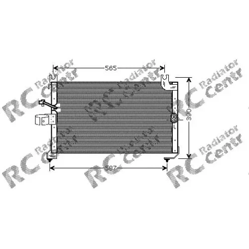 Радиатор кондиционера DAIHATSU Charade, Gran № 7008052
