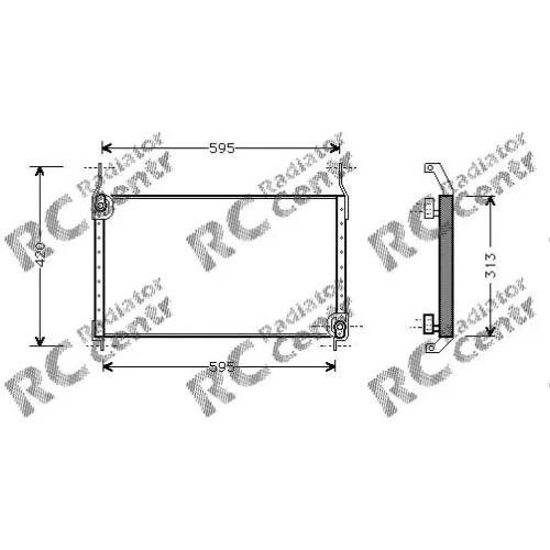 Радиатор кондиционера FIAT Brava, Bravo, Marea № 7009204