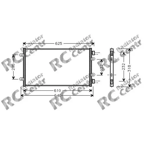 Радиатор кондиционера FIAT Punto № 7009219