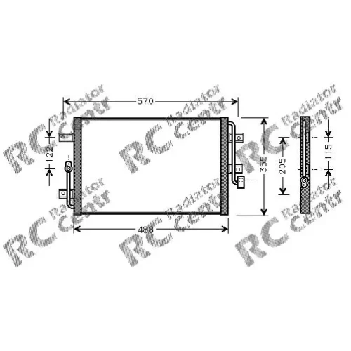 Радиатор кондиционера FIAT Palio № 7009245