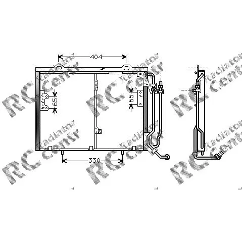 Радиатор кондиционера MERCEDES W 202 C-Class, 208 CLK-Class № 7021245