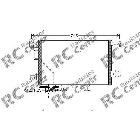 Радиатор кондиционера MERCEDES W 203 C-Class № 7021360