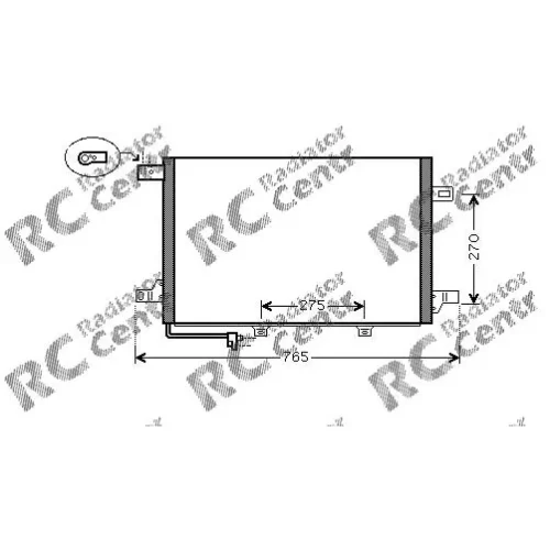 Радиатор кондиционера MERCEDES W 169 A-Class, 245 B-Class № 7021382