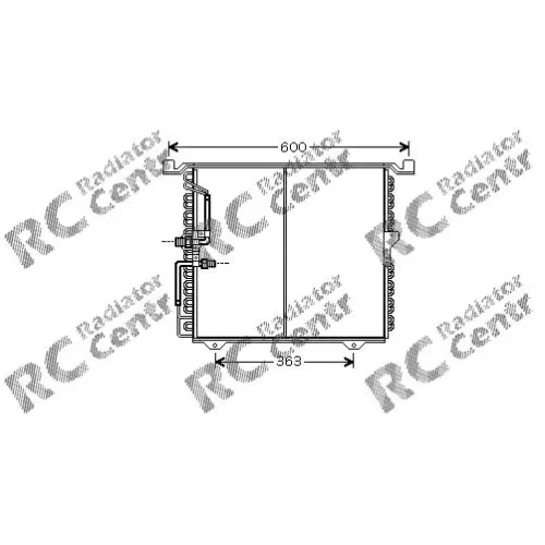 Радиатор кондиционера MERCEDES W 463 GW-Class № 7021388