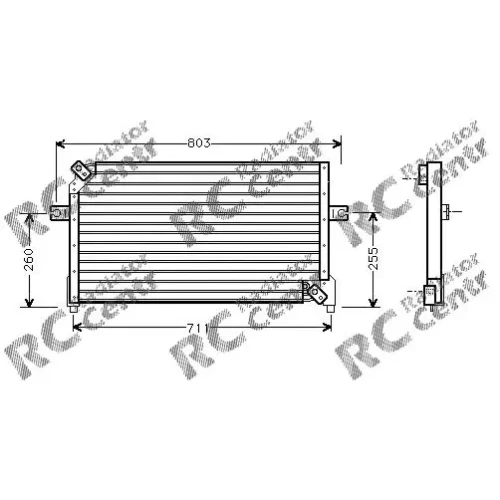 Радиатор кондиционера NISSAN Stanza № 7024199