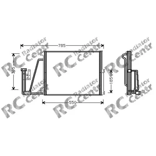 Радиатор кондиционера OPEL Vectra № 7025265