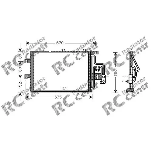 Радиатор кондиционера OPEL Combo, Corsa № 7025309