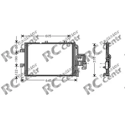 Радиатор кондиционера OPEL Combo, Corsa № 7025369