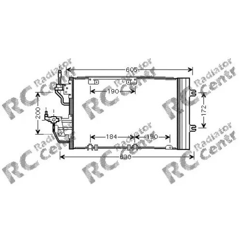 Радиатор кондиционера OPEL Astra, Zafira № 7025454