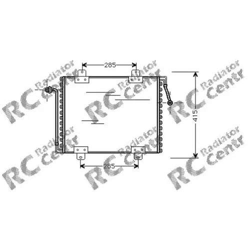 Радиатор кондиционера RENAULT 19 № 7029180
