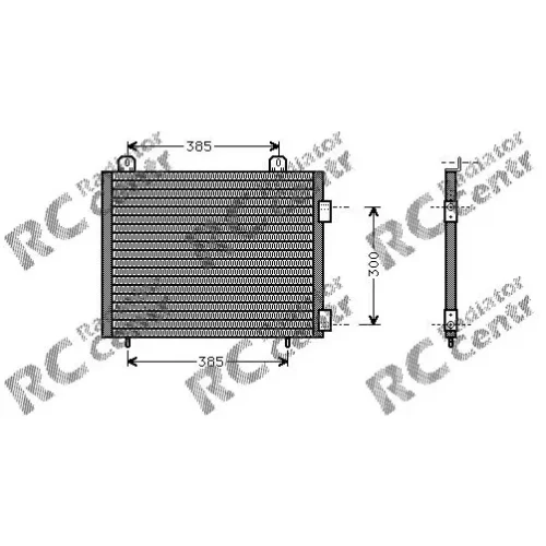 Радиатор кондиционера LAND ROVER Freelander № 7030141
