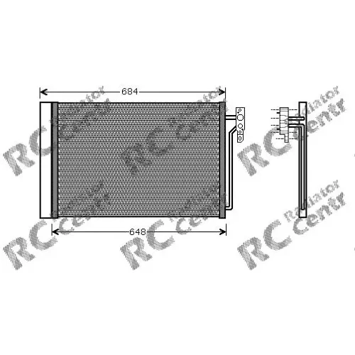 Радиатор кондиционера LAND ROVER Range № 7030182