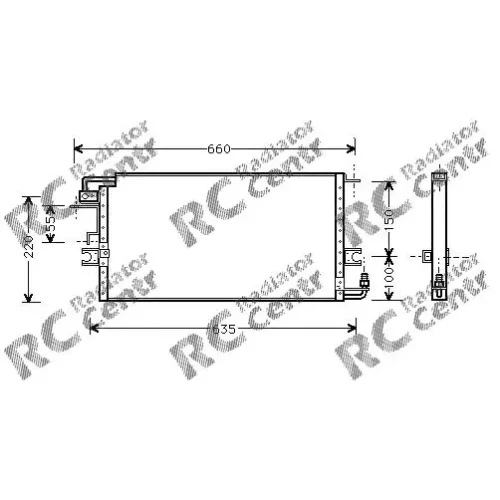 Радиатор кондиционера TOYOTA Hi-Lux № 7037197