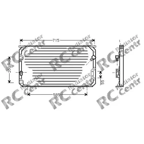 Радиатор кондиционера TOYOTA Corolla № 7037246