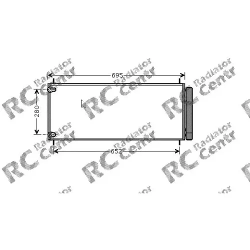 Радиатор кондиционера TOYOTA Auris, Corolla № 7037406