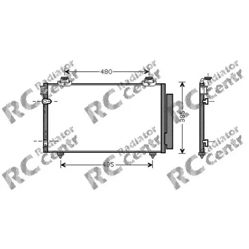 Радиатор кондиционера TOYOTA Corolla № 7037481