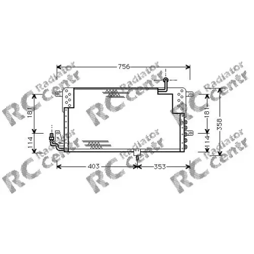 Радиатор кондиционера VW Passat № 7038139