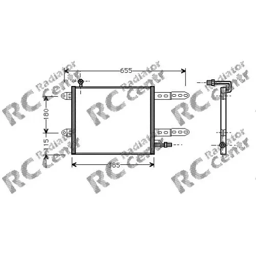Радиатор кондиционера SEAT Arosa, VW Polo № 7038150